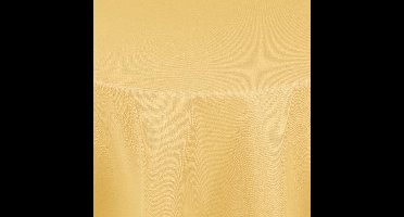 Strijkvrij rond Tafelkleed Linnenlook De Witte Lietaer 160cm Geel