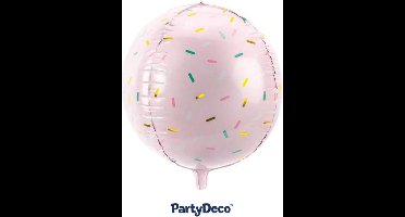 Partydeco - Folieballon rond Snoepjes spikkels