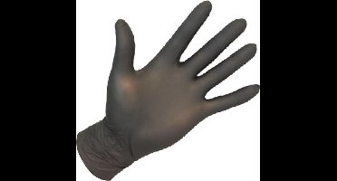 Wegwerp handschoen nitril (Kappershandschoen) AltairMed Zwart L 100st