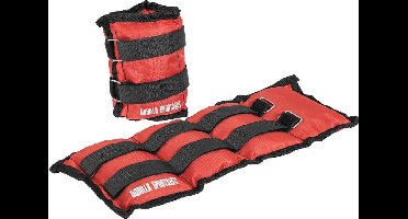 Gorilla Sports Enkelgewichten - 3 kg (2 x 1,5 kg) - Set van 2 - Polsgewichten - Gewichtsmanschetten - Gewichtsboeien