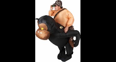 Vegaoo - Opblaasbaar apenkostuum voor volwassenen