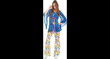Vegaoo - Flower Power hippie kostuum voor dames
