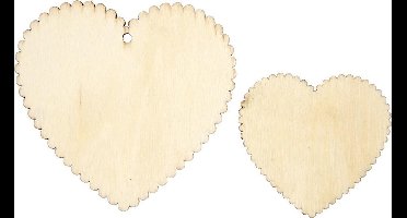 Harten, afm 5,1x5,1 cm, 12 stuk/ 1 doos