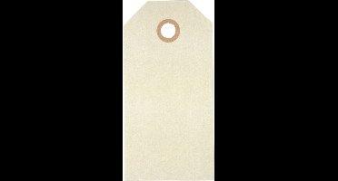 Manilla-labels, afm 5x10 cm, 250 gr, crème, 1000 stuk/ 1 doos