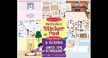 Melissa & Doug Stickerboek met herbruikbare stickers - Play House 175 Stickers