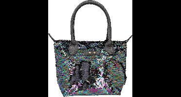 Depesche Trend LOVE handtas, met strijkpailletten zwart