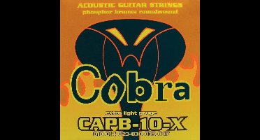 Cobra CAPB-10-X - Snarenset akoestische gitaar - Phosphor bronze wound - Extra light