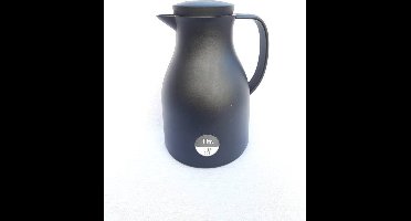 Haushalt 26131 - Thermoskan met drukvergrendeling zwart - 1 liter