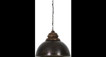 Light & Living Hanglamp Leia - Zwart - Ø52cm - Modern - Hanglampen Eetkamer, Slaapkamer, Woonkamer