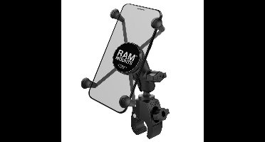 RAM Mounts X-Grip Grote Telefoonhouder met Tough-Claw Kleine Klembasis - Korte Arm