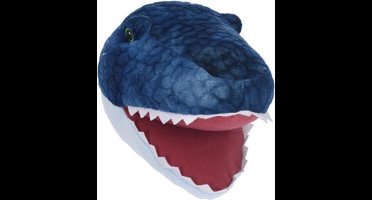pluche dierenkop dinosaurus - dino kop - dia 20 cm - wanddecoratie - muurdecoratie