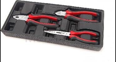 3 Delige 200 mm Tangenset Inlay voor universele Gereedschapswagen for pro's