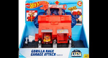 Hot Wheels City - Razende Gorilla Garage-aanval Speelset