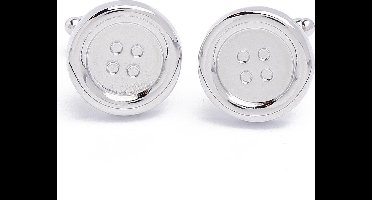 Manchetknopen - Knoop Zilveren Knoop