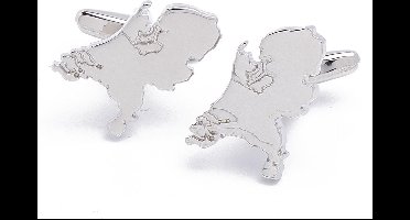 Manchetknopen - Nederlandse Kaart Outline