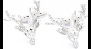 Manchetknopen - Hert Gewei Zilverkleurig