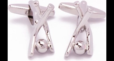 Manchetknopen - Hockey Hockeystick en Bal