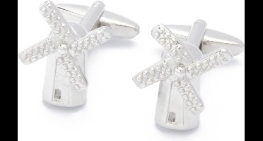 Manchetknopen - Windmolen Molen Zilver