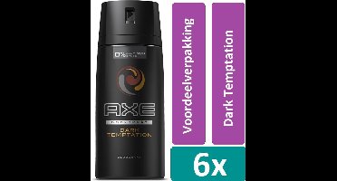 Axe - Deodorant - Spray - Dark Temptation - 48h - 150ml x 6