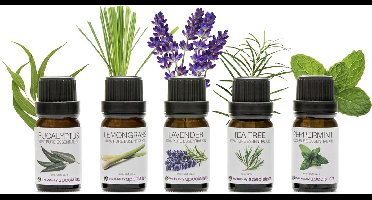 Rio Etherische Olie collectie - 5 geuren ( 5 x 10 ml)