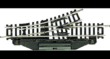 N Fleischmann rails (zonder ballastbed) 22249 Wissel, Elektrisch, Links 104.2 mm 24 ° 194.6 mm 1 stuk(s)