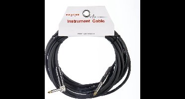 Gitaarkabels - MUSIC STORE Instrument Cable Silent 90° 6m (Black)