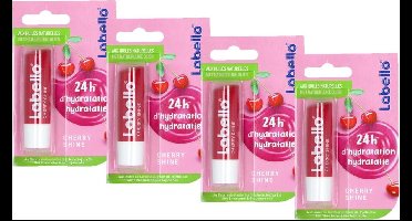 Labello Cherry Shine Lippenbalsem - 4 balsems