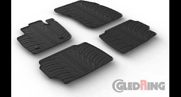 Gledring Rubbermatten passend voor Ford Mondeo 2015- (T profiel 4-delig + montageclips)
