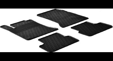 Gledring Rubbermatten passend voor Mercedes B-Klasse W246 2011-2019/A-Klasse W176 2012-2018/CLA/GLA 2014- (G profiel 4-delig + montageclips)