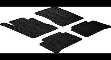Gledring Rubbermatten passend voor Mercedes E-Klasse W211 2003-2009 (T profiel 4-delig + montageclips)