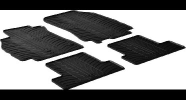 Gledring Rubbermatten passend voor Renault Megane III 2008- (T profiel 4-delig)