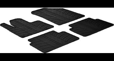 Gledring Rubbermatten passend voor Citroen C5 2008- (T profiel 4-delig + montageclips)