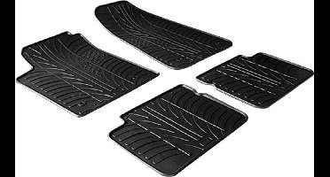 Gledring Rubbermatten passend voor Fiat Bravo 2007- / Lancia Delta 2009- (T profiel 4-delig)