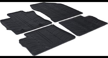 Gledring Rubbermatten passend voor Toyota Auris HB/Touring Sport/Hybrid 2012- (T profiel 4-delig + montageclips)