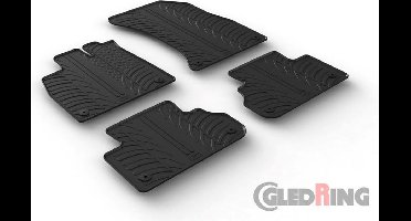 Gledring Rubbermatten passend voor Audi Q5 2017- (T profiel 4-delig + montageclips)