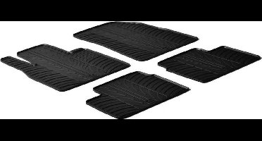 Gledring Rubbermatten passend voor Nissan Micra 2011-2017 (T profiel 4-delig + montageclips)