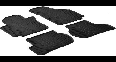Gledring Rubbermatten passend voor Volkswagen Golf V,VI Plus 2009- / Seat Toledo 2005-2012 (T profiel 4-delig + montageclips)