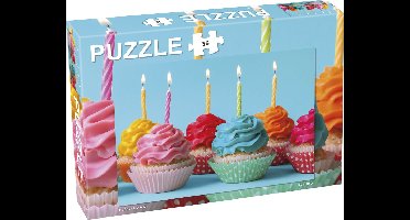 Tactic Cupcakes – Puzzel – 56 stukjes – Zoet en Speels Illustratiethema – Strak en Rustgevend Ontwerp – Hoogwaardige Scandinavische Kwaliteit