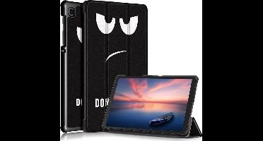 Hoesje Geschikt Voor Samsung Galaxy Tab A7 lite hoes Bookcase Don't Touch Me - Hoes Hoesje Geschikt Voor Samsung Galaxy Tab A7 lite hoesje Smart cover