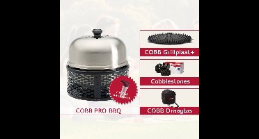 COBB Pro Voordeelpakket | Grillplaat + Cobblestones + Draagtas