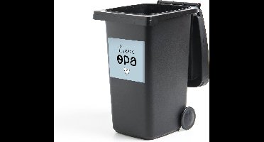 Container sticker Opa - Kado man - Tekst - 40x40 cm - Kliko sticker