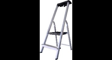Alumexx Hobby-Line - Huishoudtrap 2 treden - Keukentrap - Inklapbaar - 2.35m werkhoogte