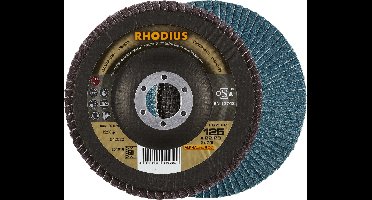 Lamellenschijf - 125*22 - Rhodius - Korrel 60 - 10 stuks - Lamellen Schijven