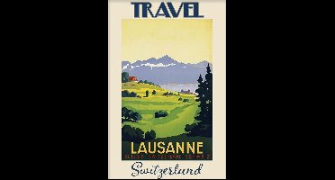 Walljar - Lausanne - Muurdecoratie - Poster