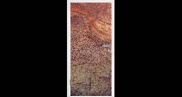 StickerSnake Deursticker Vintage - Roest IJzer - Deurposters voor binnen - 85x205 cm