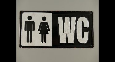 MadDeco - luxe wc toiletbordje - gestanst blik