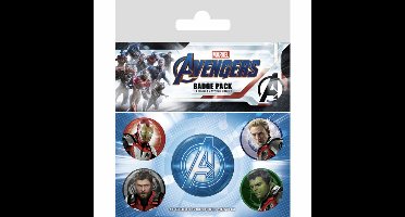 Marvel Avengers - Buttons- Badge - Superhelden - Giftpack