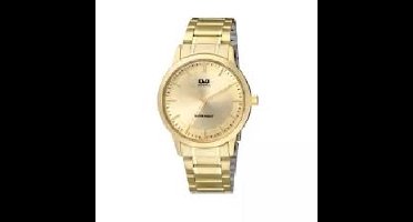 Q&Q herenhorloge model q946j010y goudkleurig 3bar waterdicht