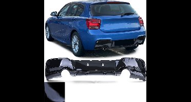 Achterbumper diffuser Voor Bmw 1 Serie F20 F21 glans Zwart 135i Look