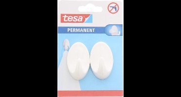 Tesa ophanghaakjes met plakstrip - Zelfklevende Ophanghaakjes - 2 stuks